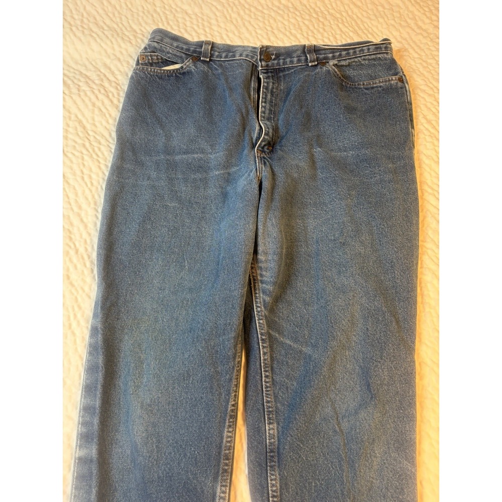 Vintage 80s Levi's Women's White Tab Two‎ Horse Patch Levi's Jeans Size 22 VTG - Picture 10 of 11
